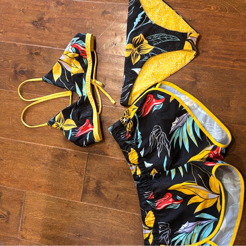 Hurley board set Tropical Floral Bikini Set